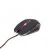 Gembird MUSG-001-R - Gaming muis, zwart/rood