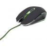 Gembird MUSG-001-B - Gaming muis, zwart/groen